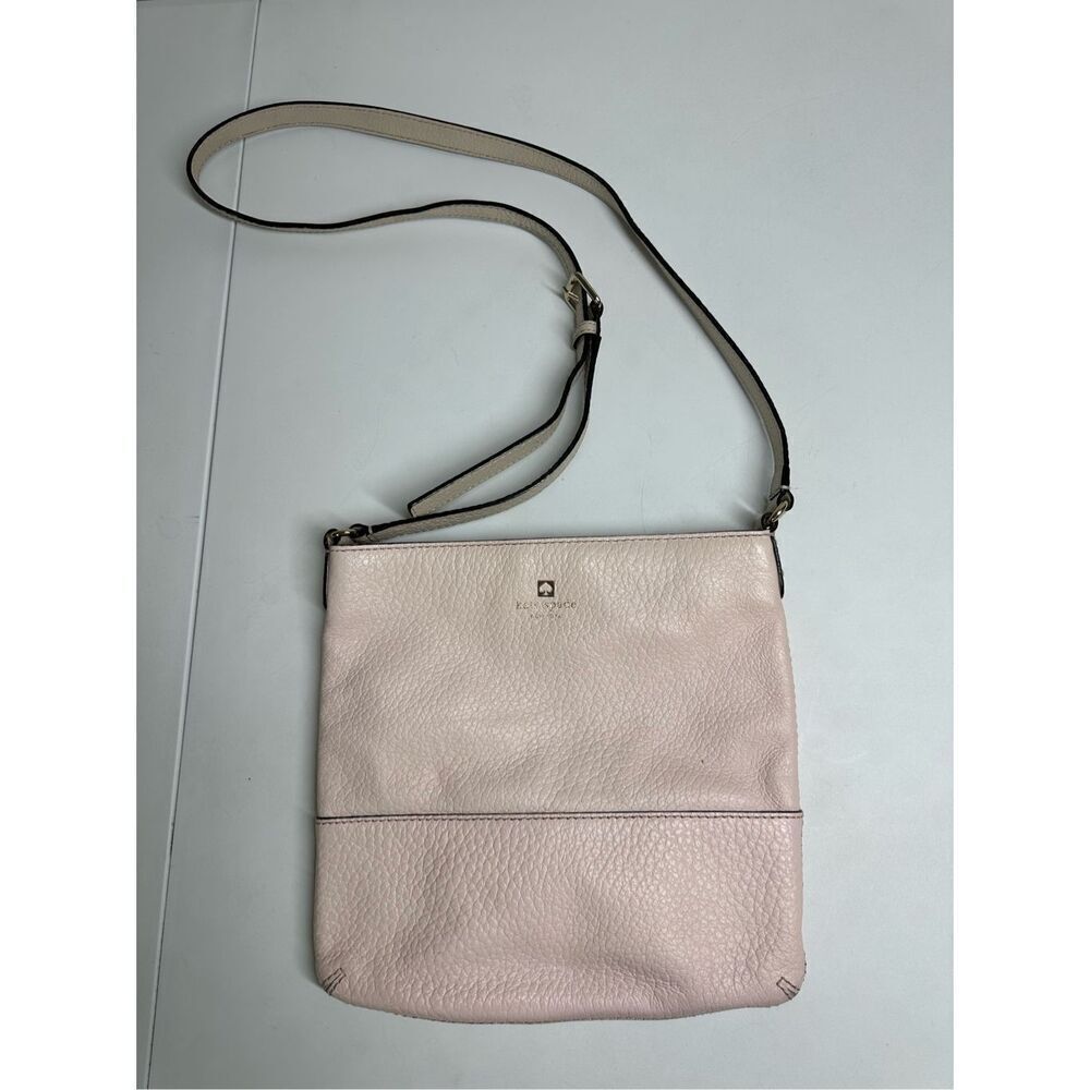 Kate Spade Southport Avenue Cora Crossbody Bag  Pebbled Pink Leather See Notes